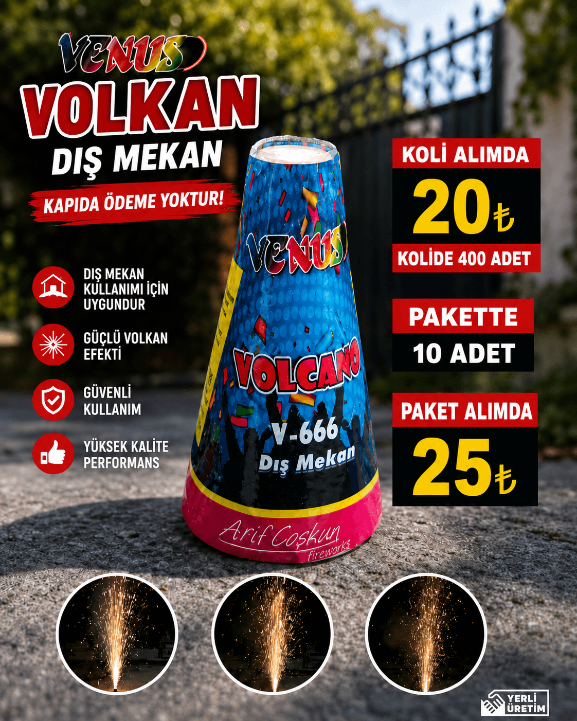 Toptan Koli Dış Mekan Volkan Satışı ürün görseli